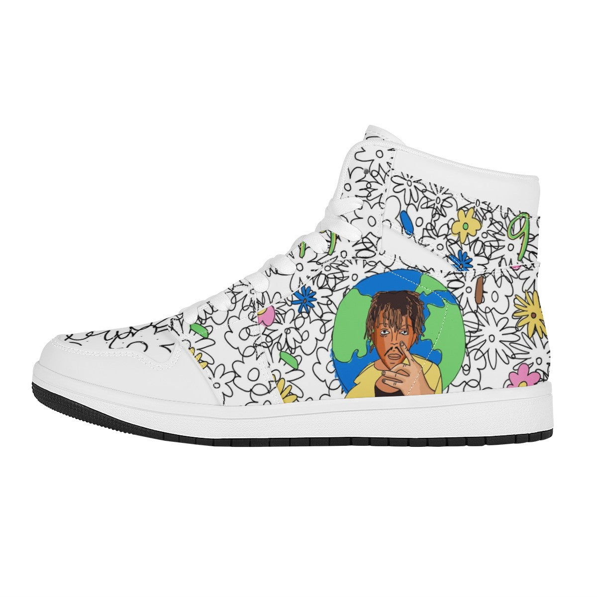 Juice Wrld Custom Nike Air Jordan 1 Leather Sneaker