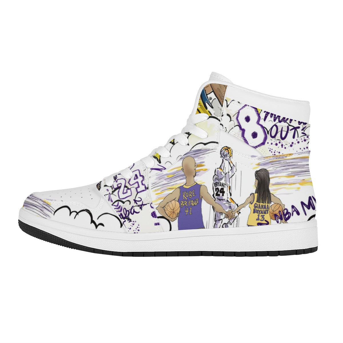 Kobe Custom Nike Air Jordan 1 Leather Sneaker