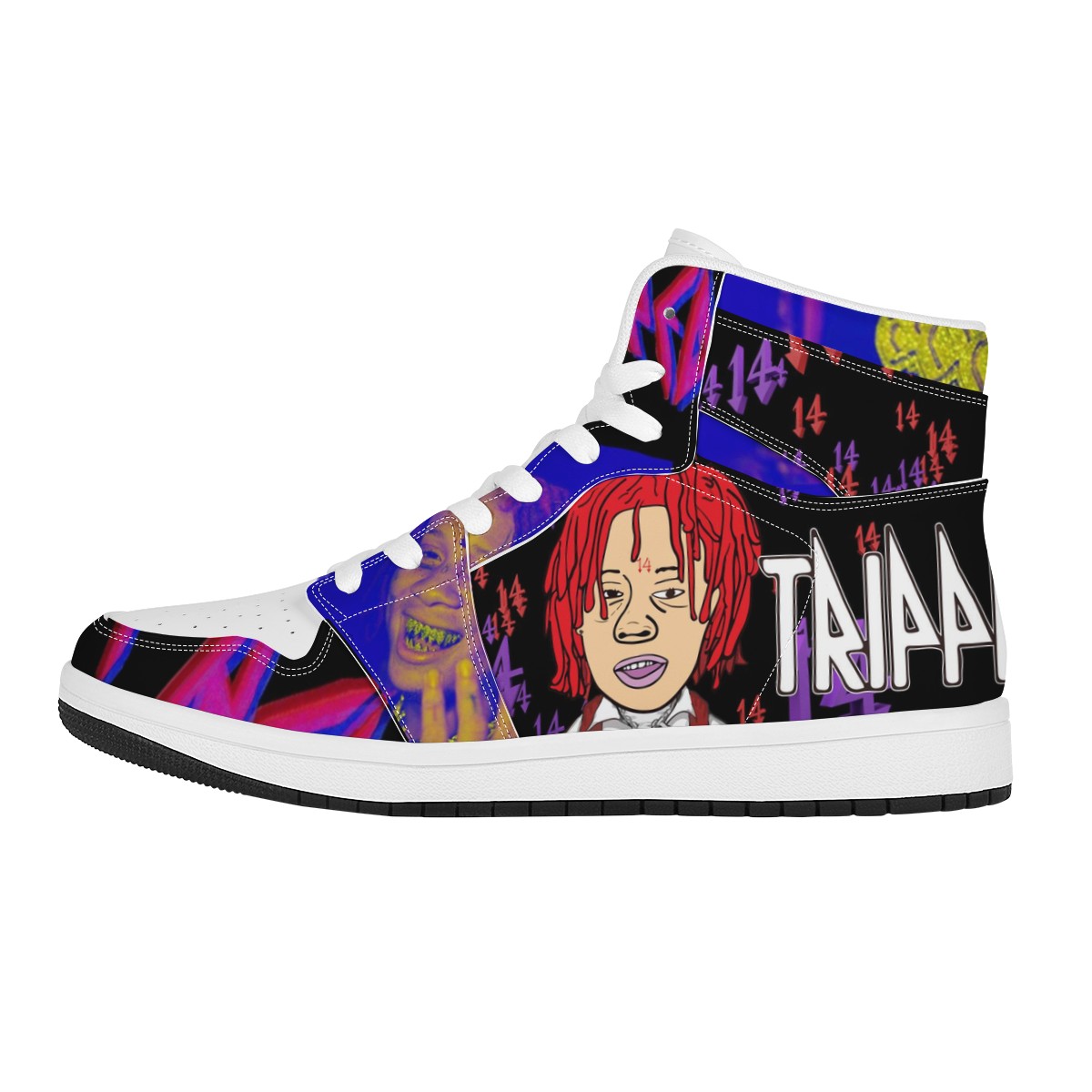 Trippie Redd Custom Nike Air Jordan 1 Leather Sneaker