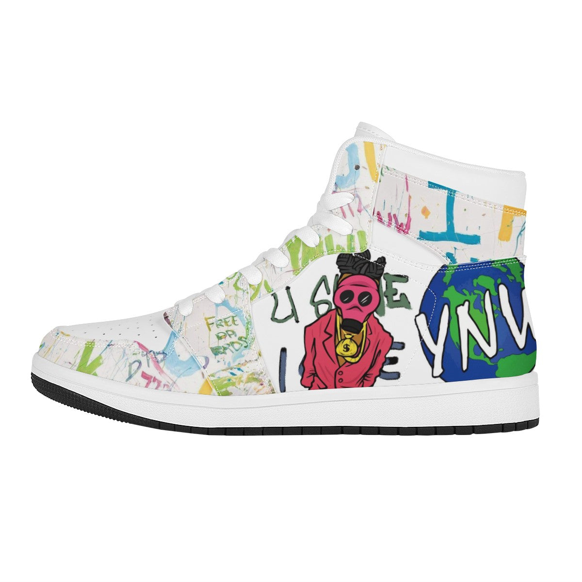 Ynw Melly Custom Nike Air Jordan 1 Leather Sneaker