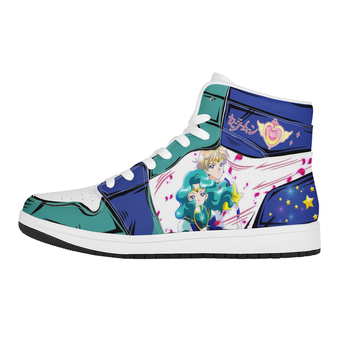 Sailor Neptune Custom Nike Air Jordan 1 Leather Sneaker