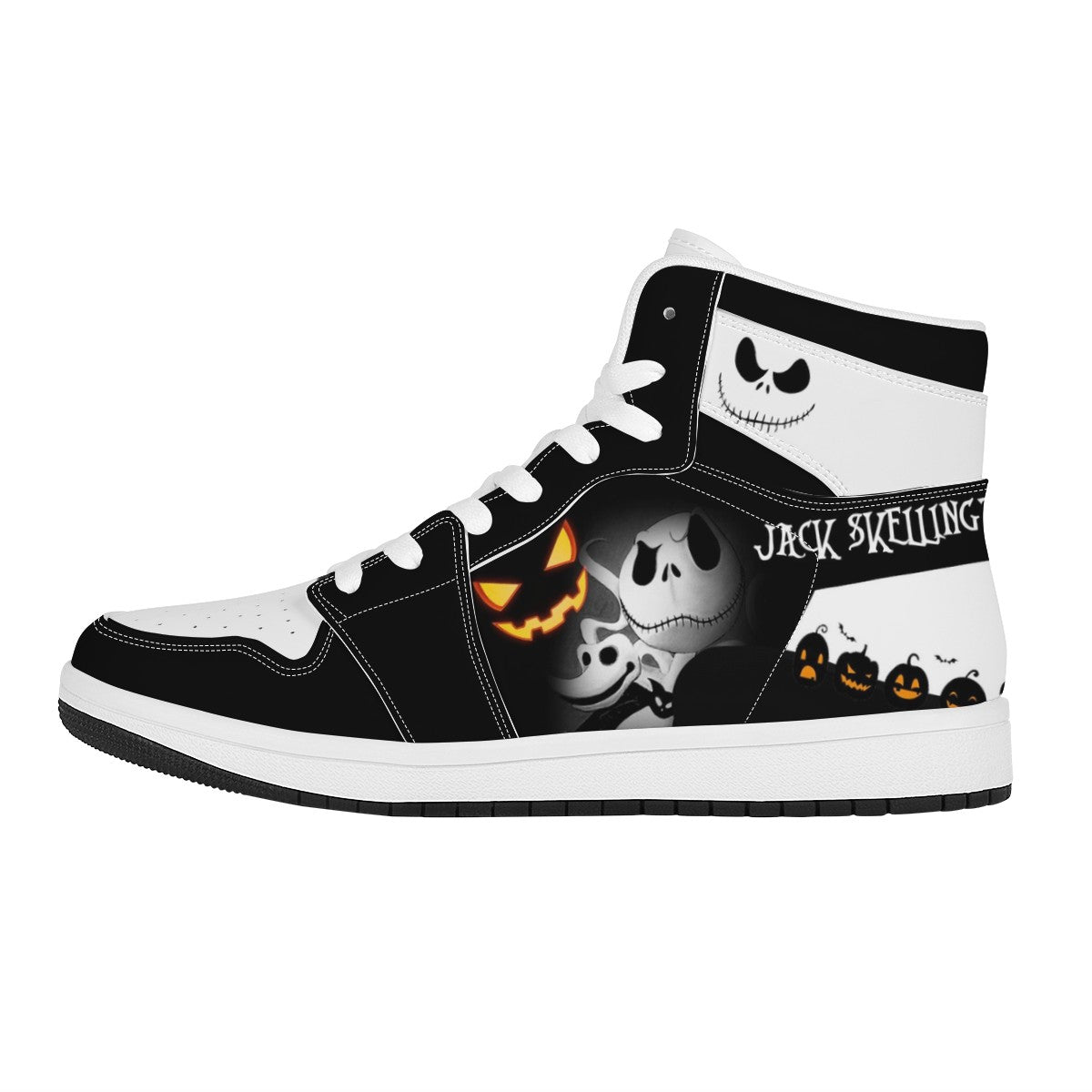 Jack Skellington Custom Nike Air Jordan 1 Leather Sneaker