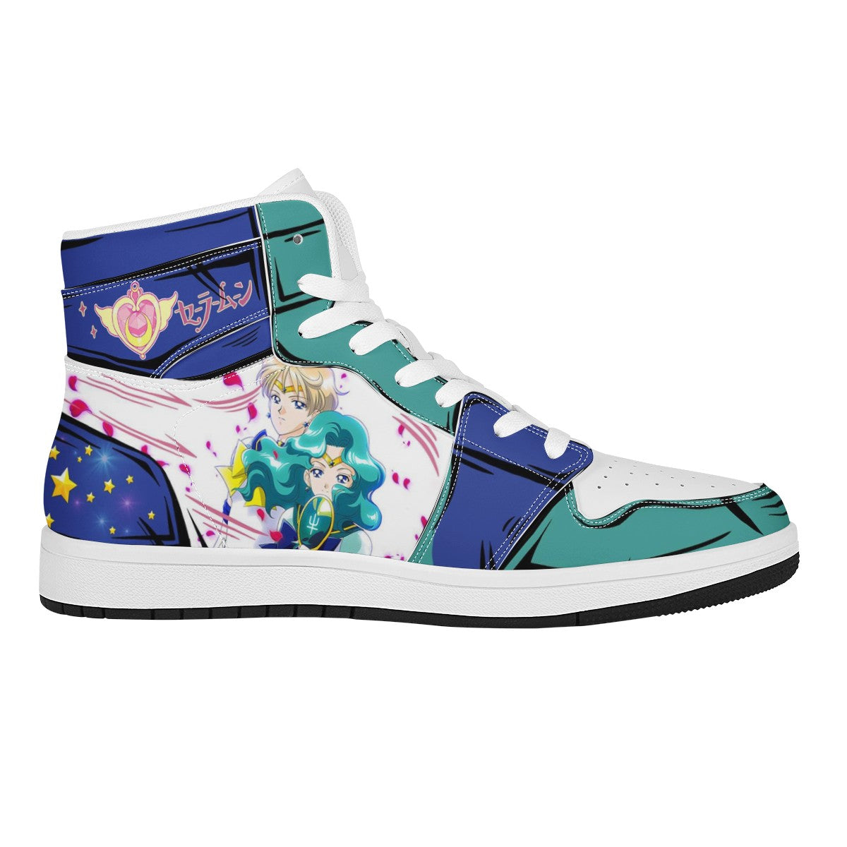 Sailor Neptune Custom Nike Air Jordan 1 Leather Sneaker