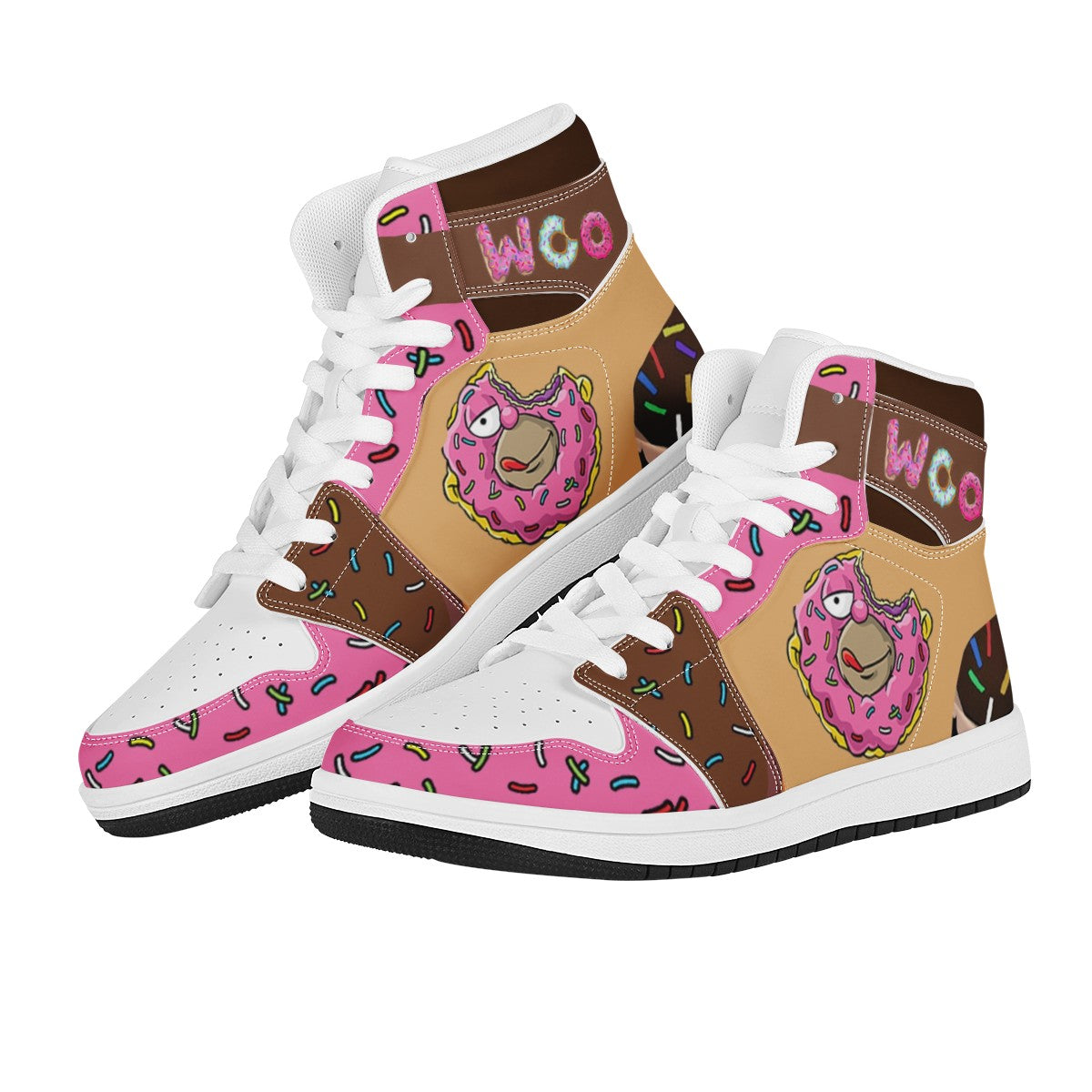 Donut High Top Leather Sneakers