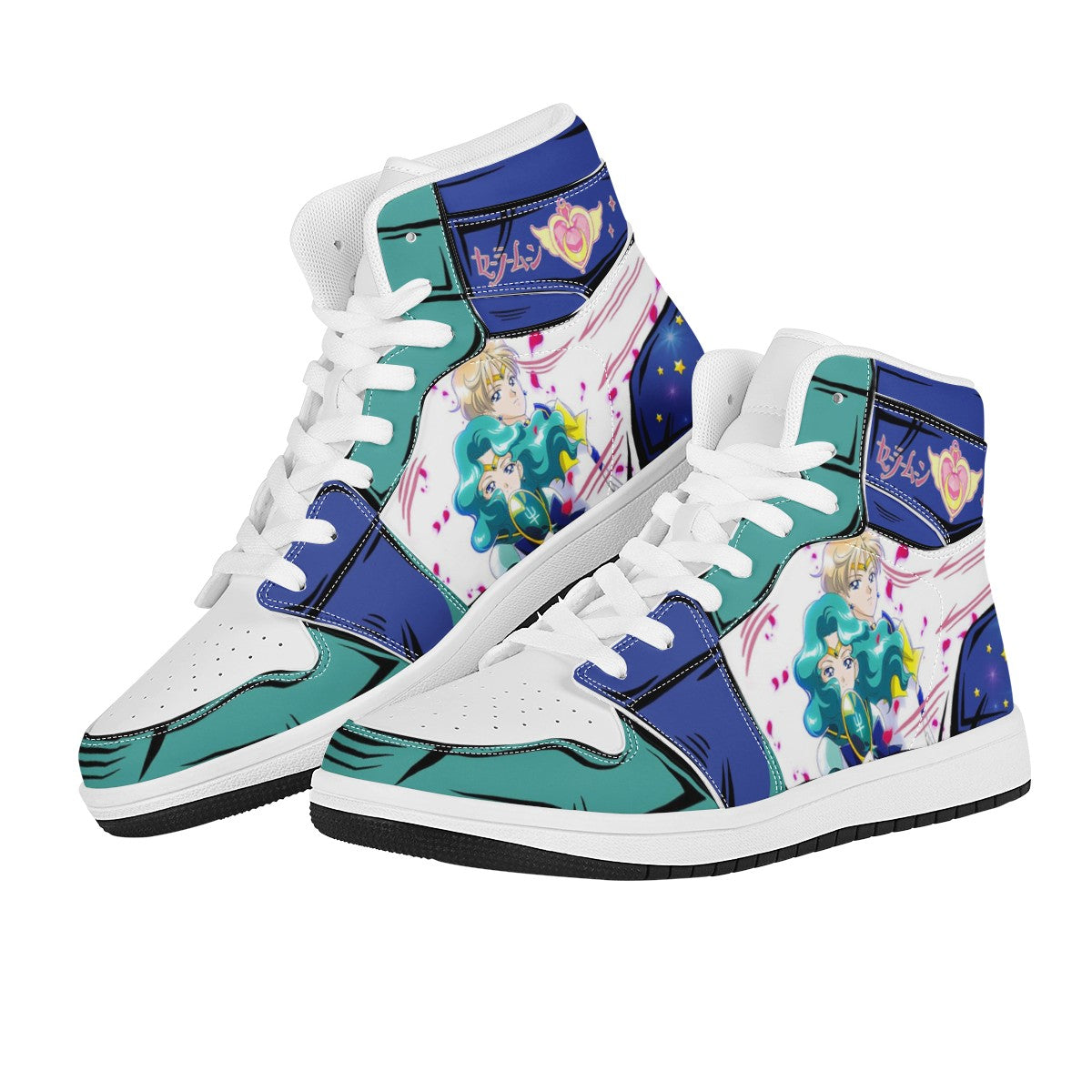 Sailor Neptune Custom Nike Air Jordan 1 Leather Sneaker