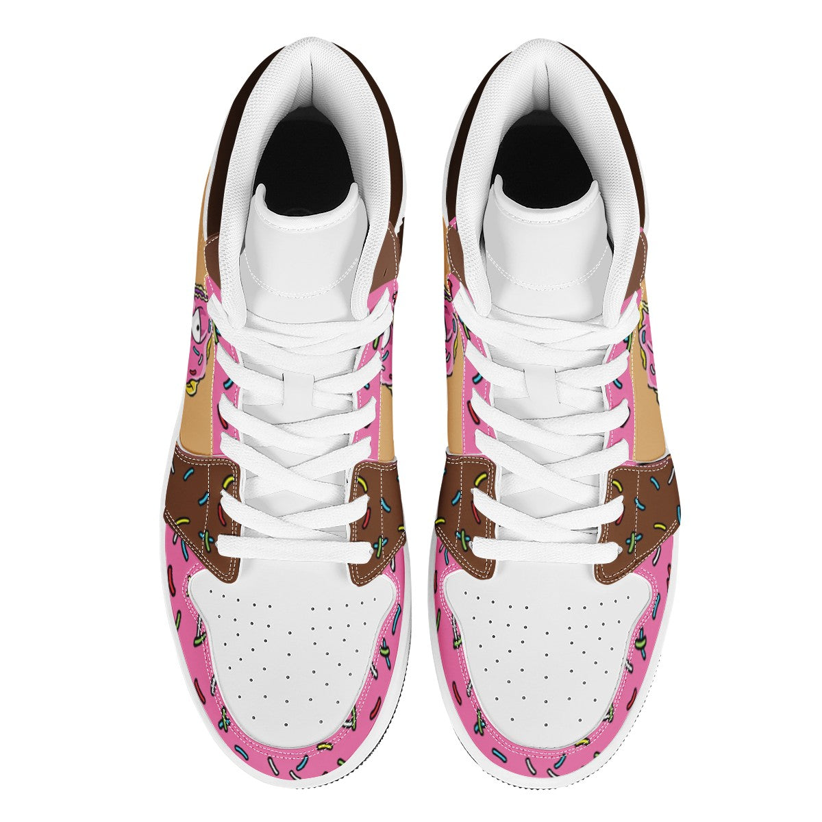 Donut High Top Leather Sneakers