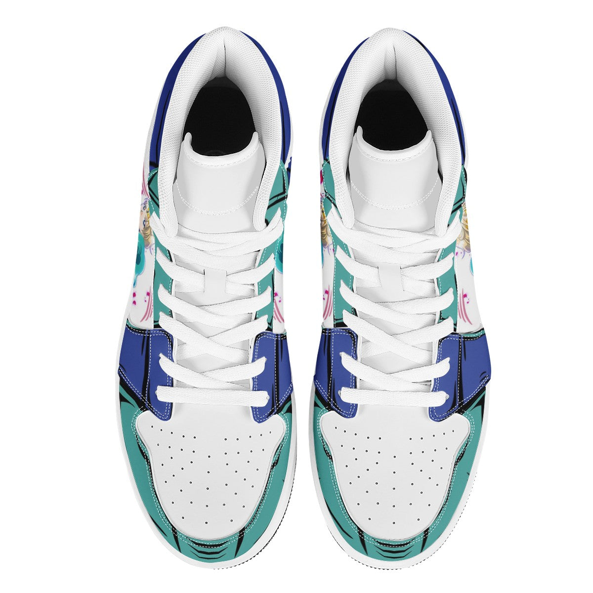 Sailor Neptune Custom Nike Air Jordan 1 Leather Sneaker