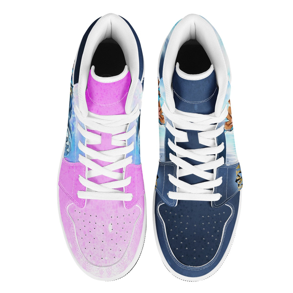 Vegeta Custom Nike Air Jordan 1 Leather Sneaker