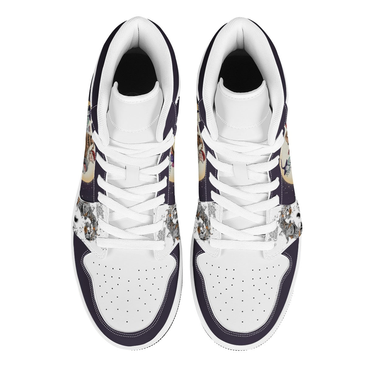 Jack Skellington Custom Nike Air Jordan 1 Leather Sneaker