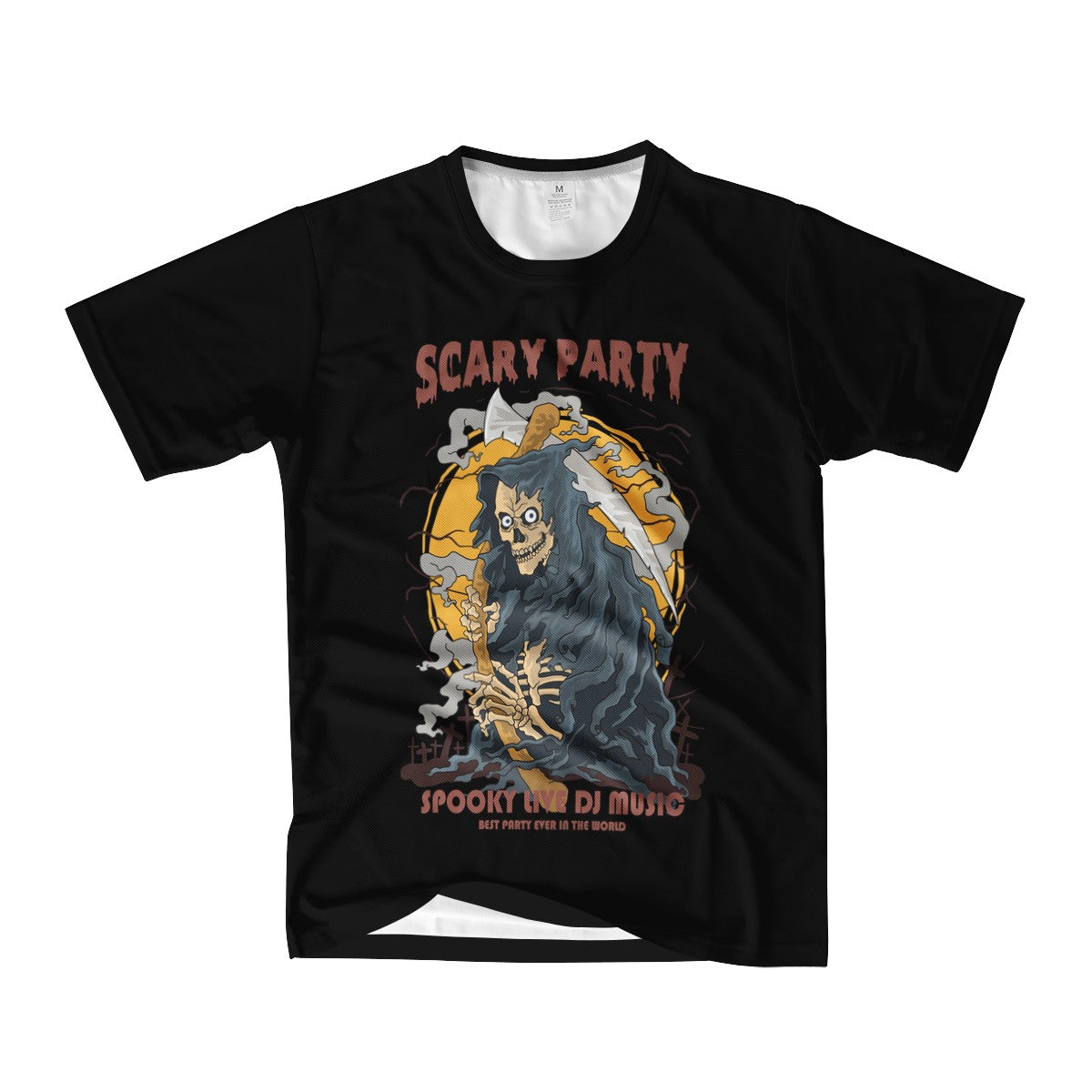 Skull Men&#39;s All Over Print Basic Tee Men&#39;s All Over Print Basic Tee