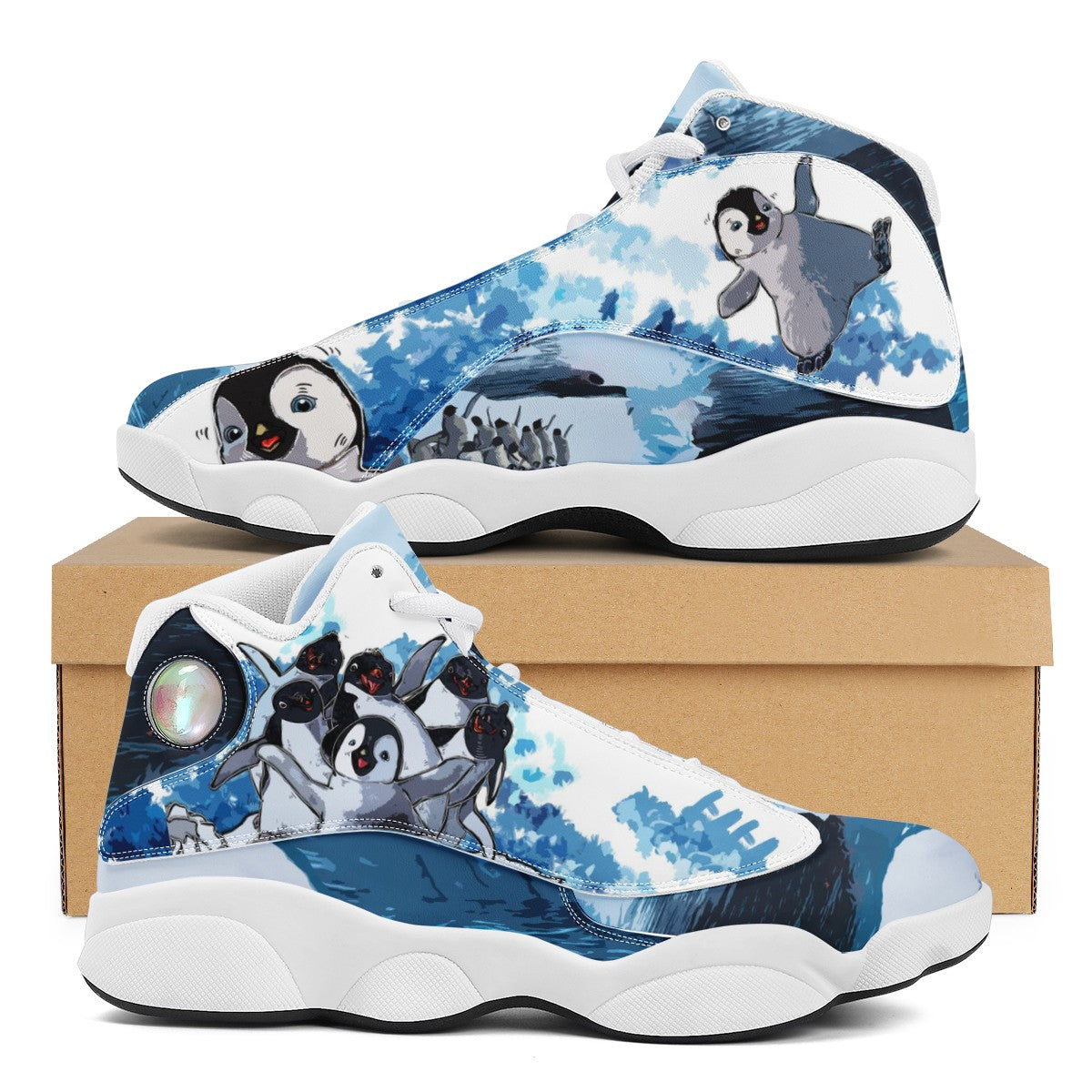 Penguin Custom Nike AJ13 Retro Sneaker
