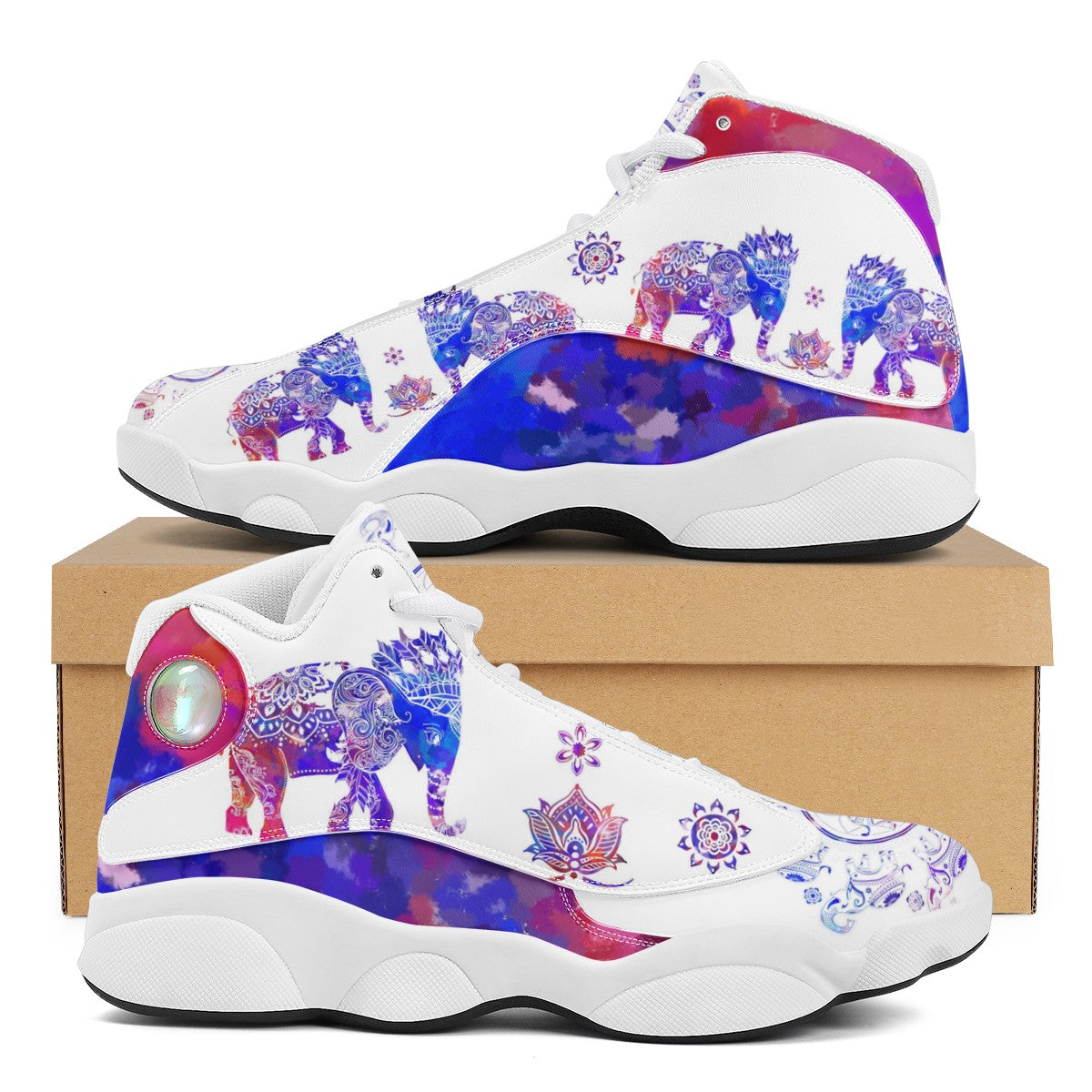 The Elephant Totem Custom Nike AJ13 Retro Sneaker