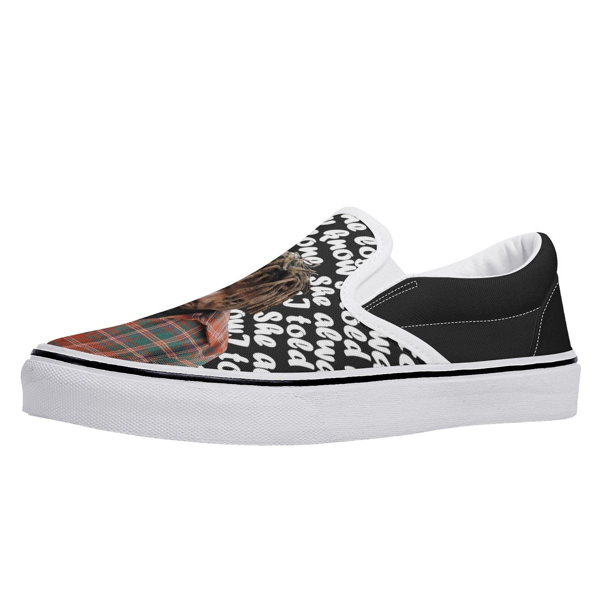 Juice Wrld Custom Vans Slip On Shoes