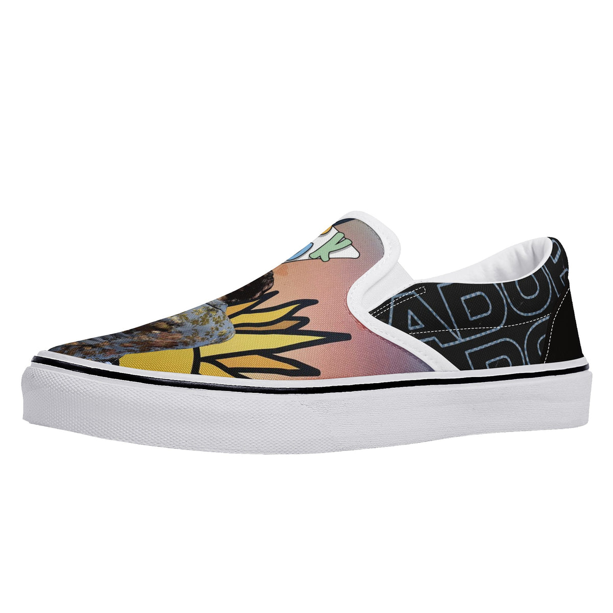 Harry Styles Custom Vans Slip On Shoes
