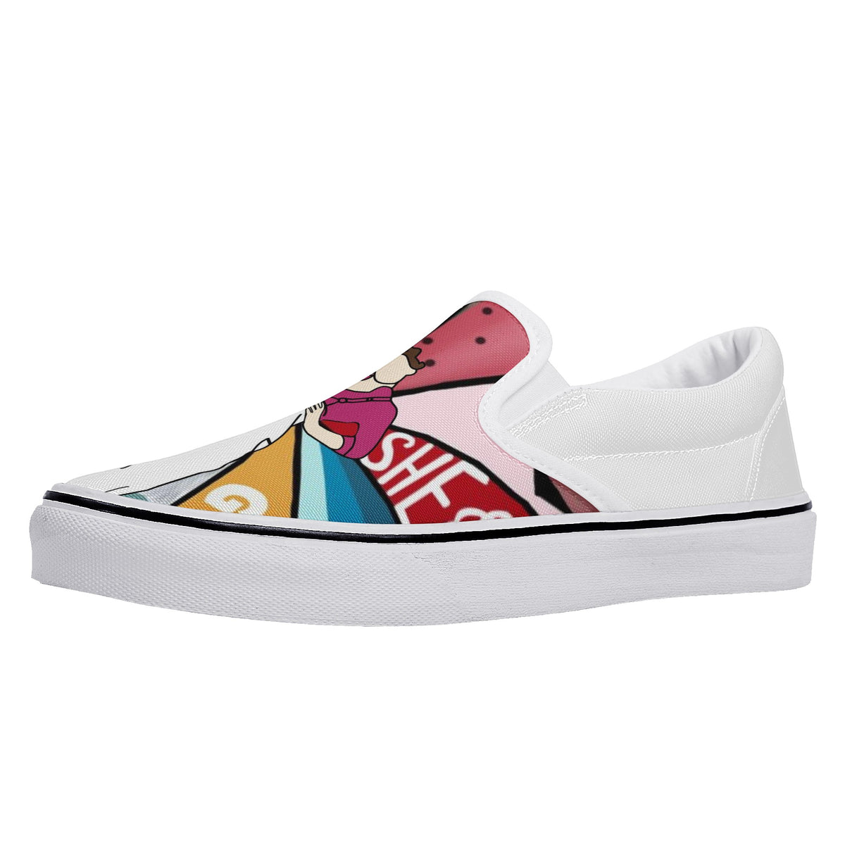Harry Styles Custom Vans Slip On Shoes