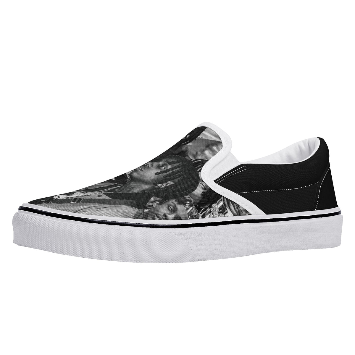 Polo G Custom Vans Slip On Shoes