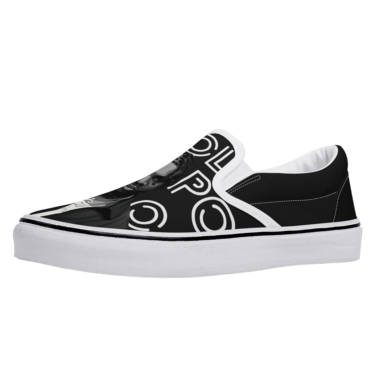 Polo G Custom Vans Slip On Shoes