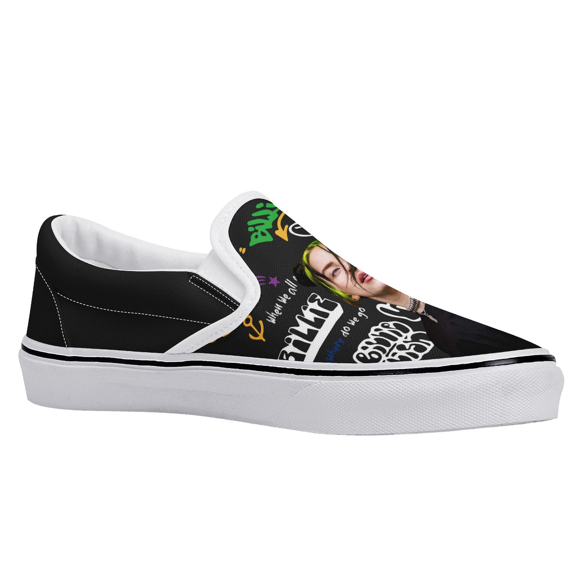 Billie Eilish Custom Vans Slip On Shoes