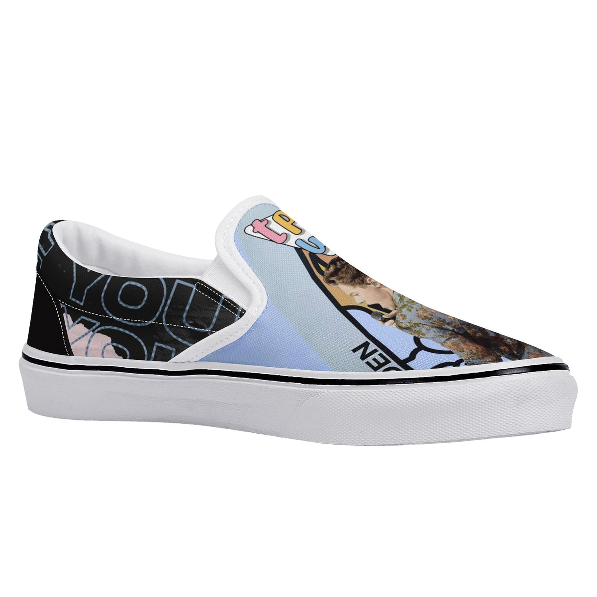 Harry Styles Custom Vans Slip On Shoes