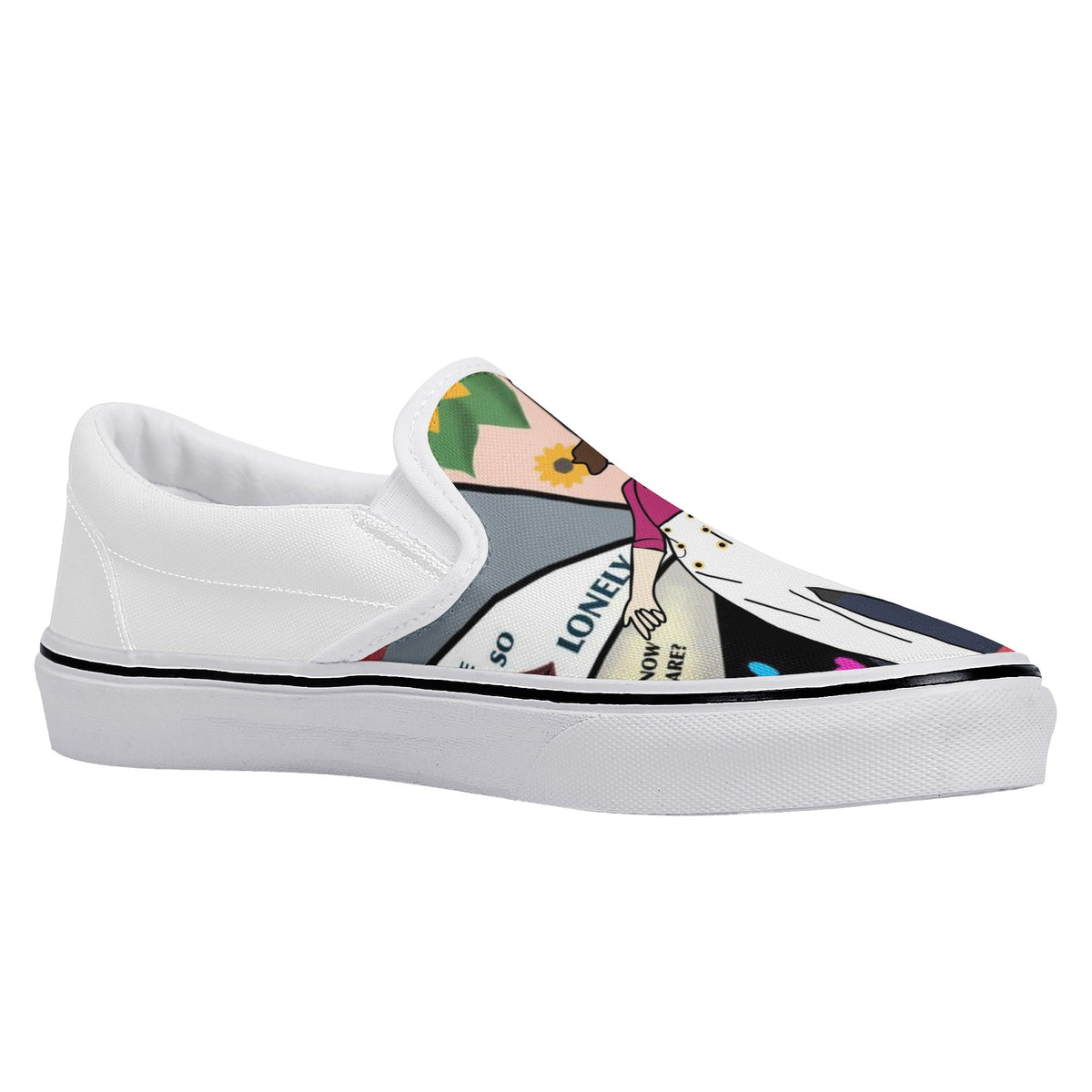Harry Styles Custom Vans Slip On Shoes
