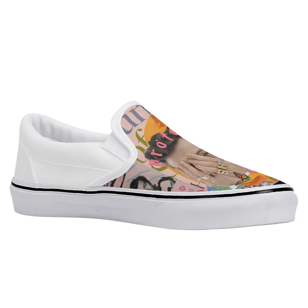 Harry Styles Custom Vans Slip On Shoes