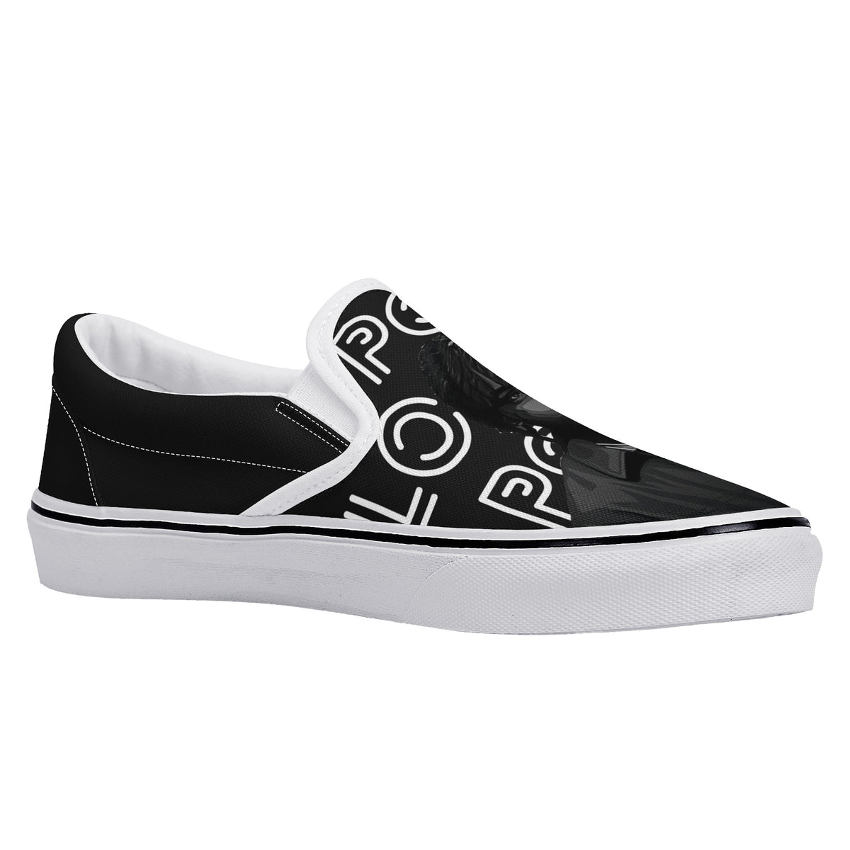 Polo G Custom Vans Slip On Shoes