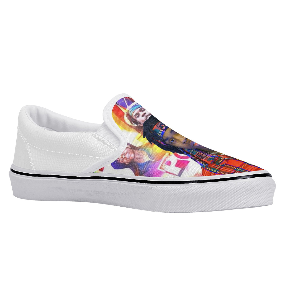 Polo G Custom Vans Slip On Shoes