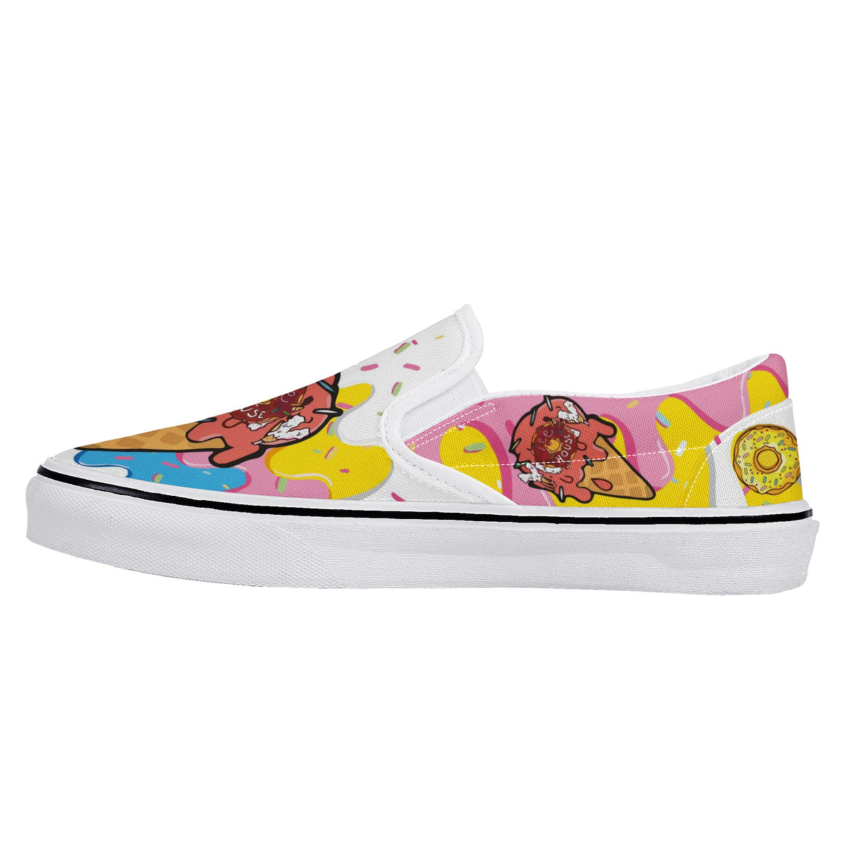 Dount Custom Vans Slip On Shoes