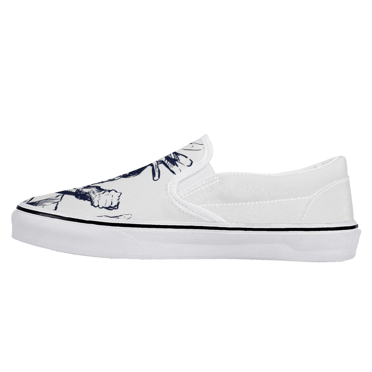 Bruce Lee Custom Vans Slip On Shoes