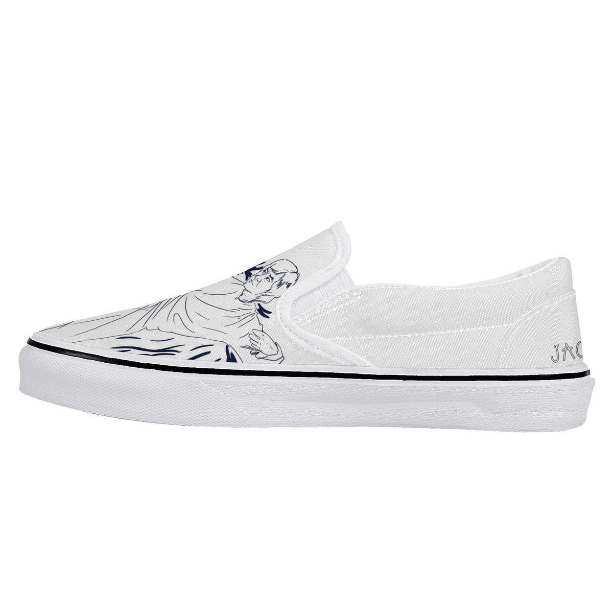 Jackie Chan Custom Vans Slip On Shoes