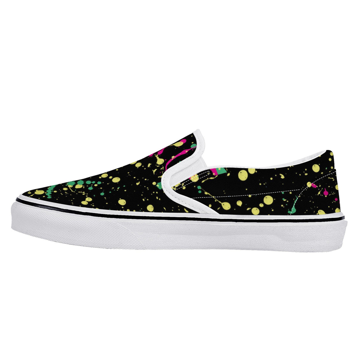 Splatter Custom Vans Slip On Shoes
