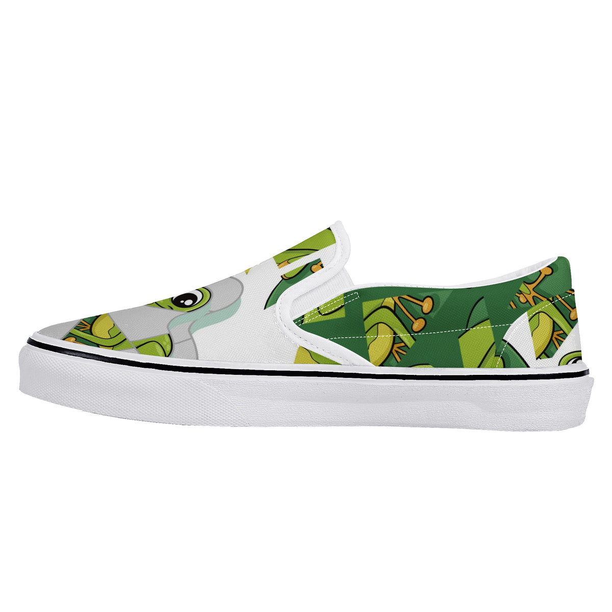 Frog Custom Vans Slip On Shoes