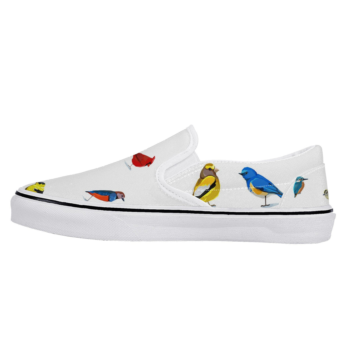 Bird Custom Vans Slip On Shoes