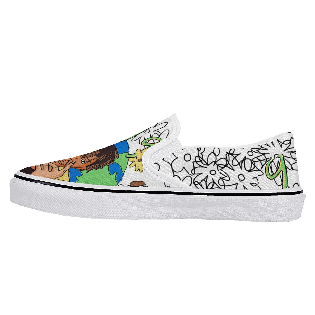 Juice Wrld Custom Vans Slip On Shoes