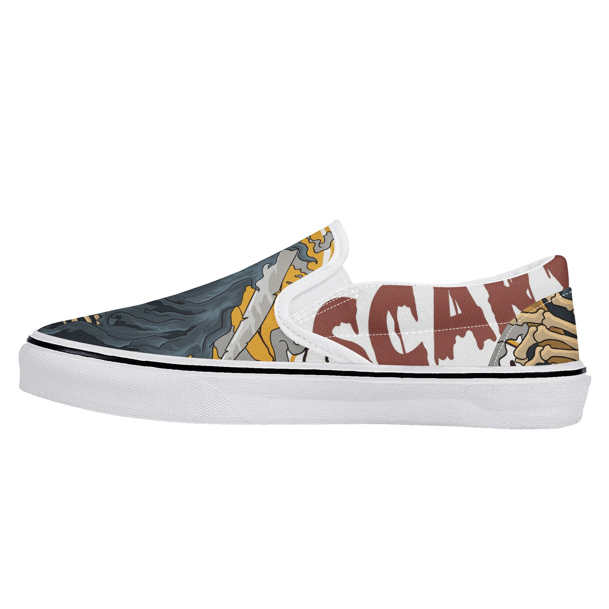 Skull New Slip On Shoes New Slip On Shoes