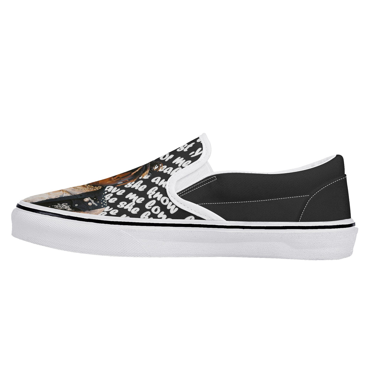 Juice Wrld Custom Vans Slip On Shoes