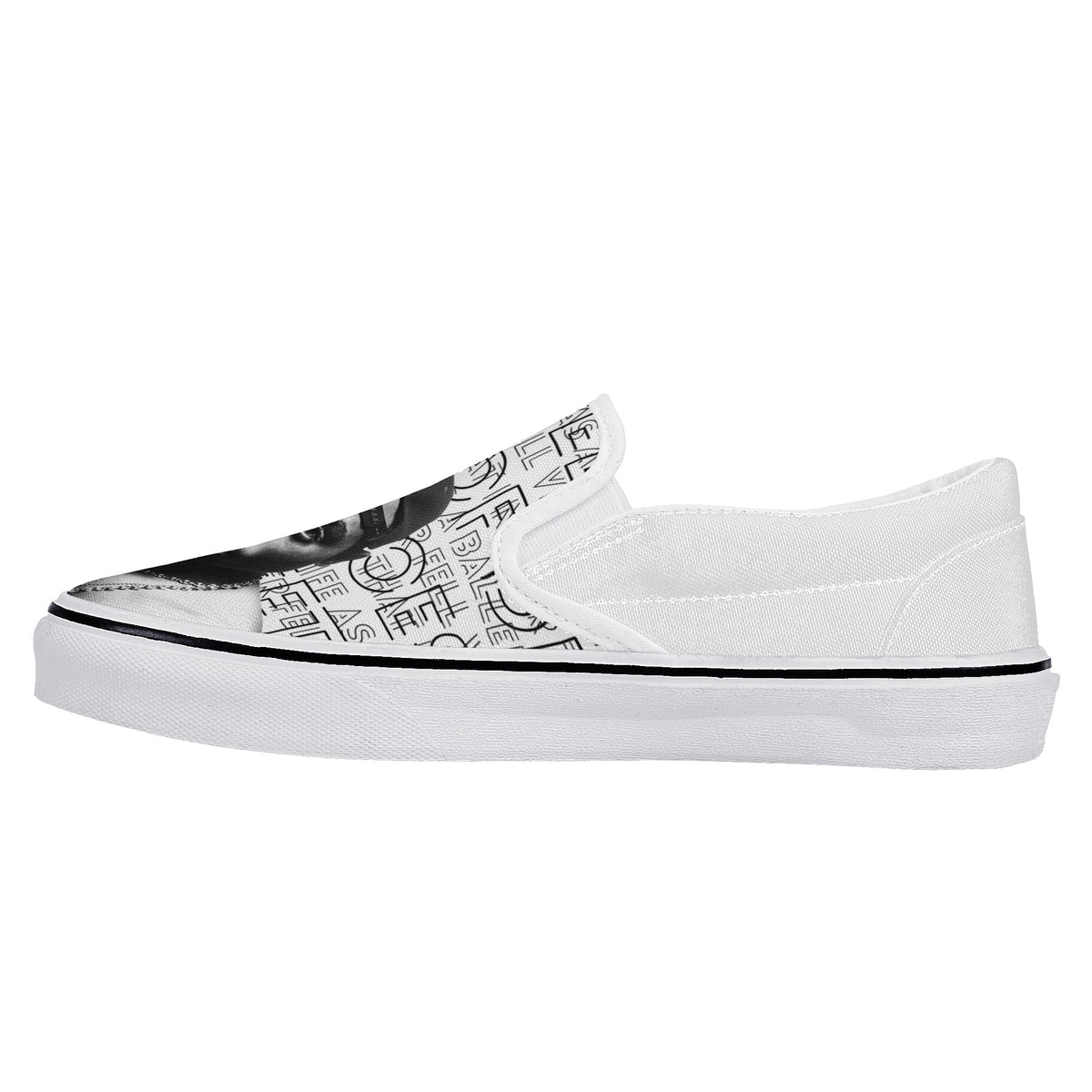 Tupac Custom Vans Slip On Shoes