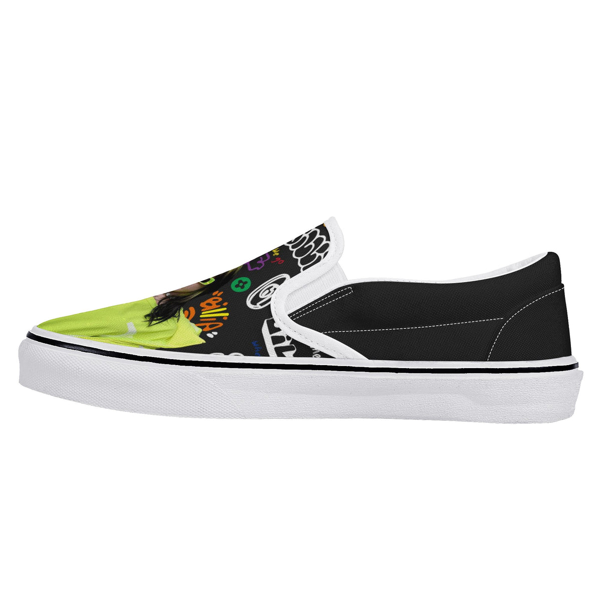 Billie Eilish Custom Vans Slip On Shoes