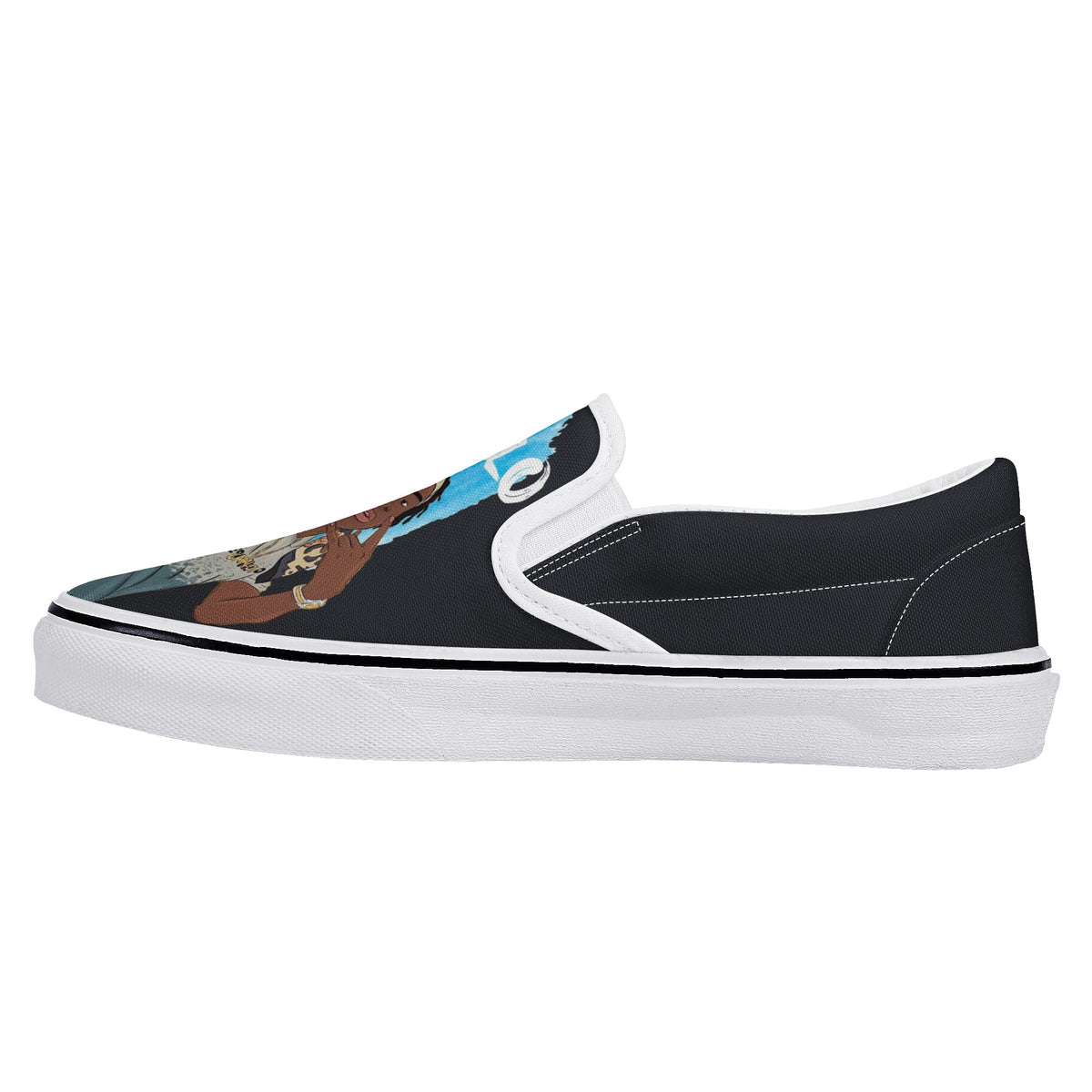 Polo G Custom Vans Slip On Shoes
