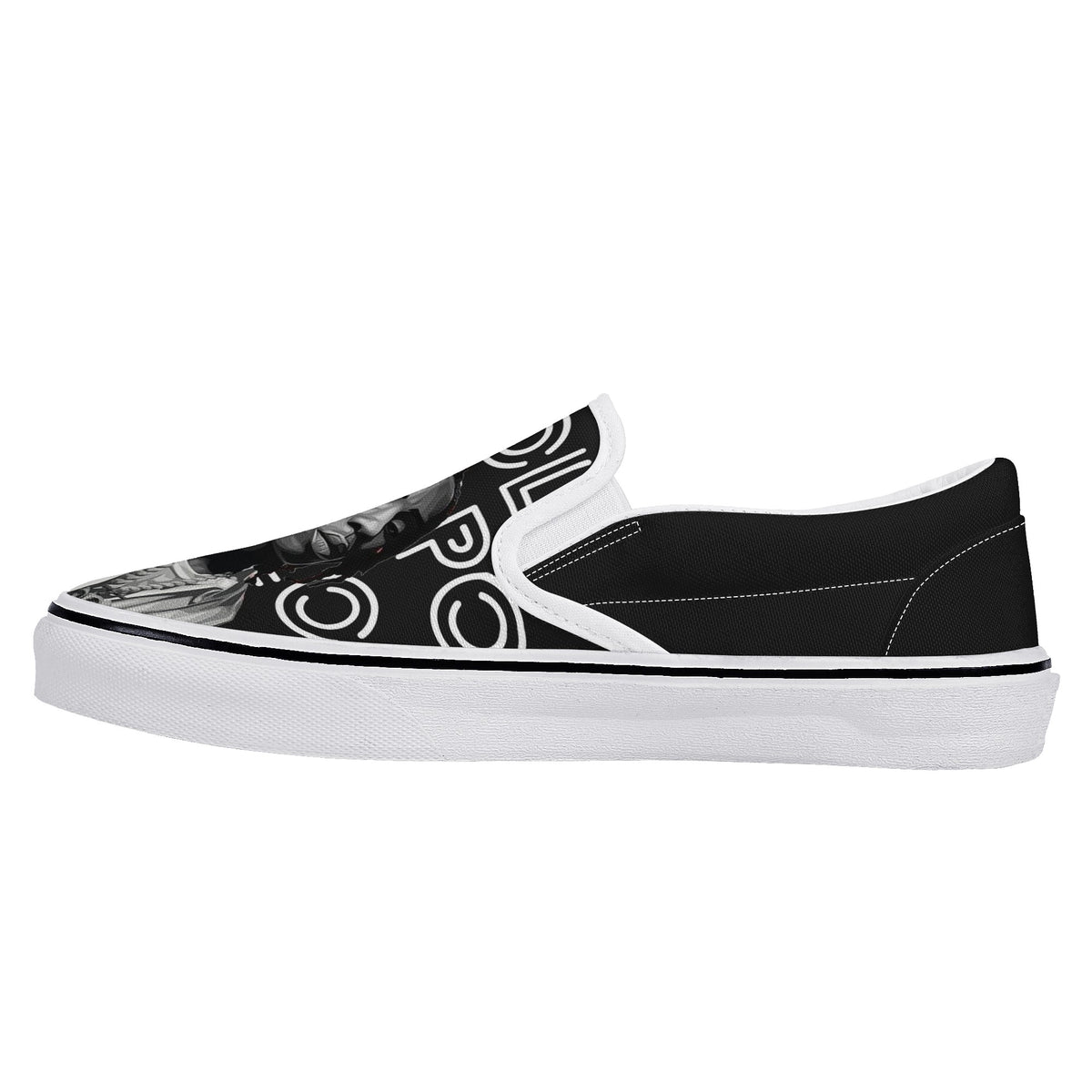 Polo G Custom Vans Slip On Shoes