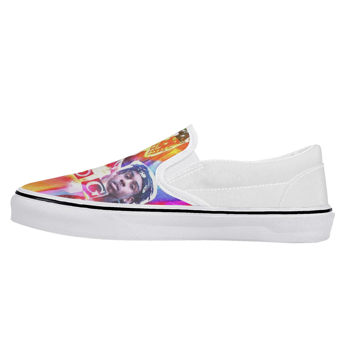 Polo G Custom Vans Slip On Shoes