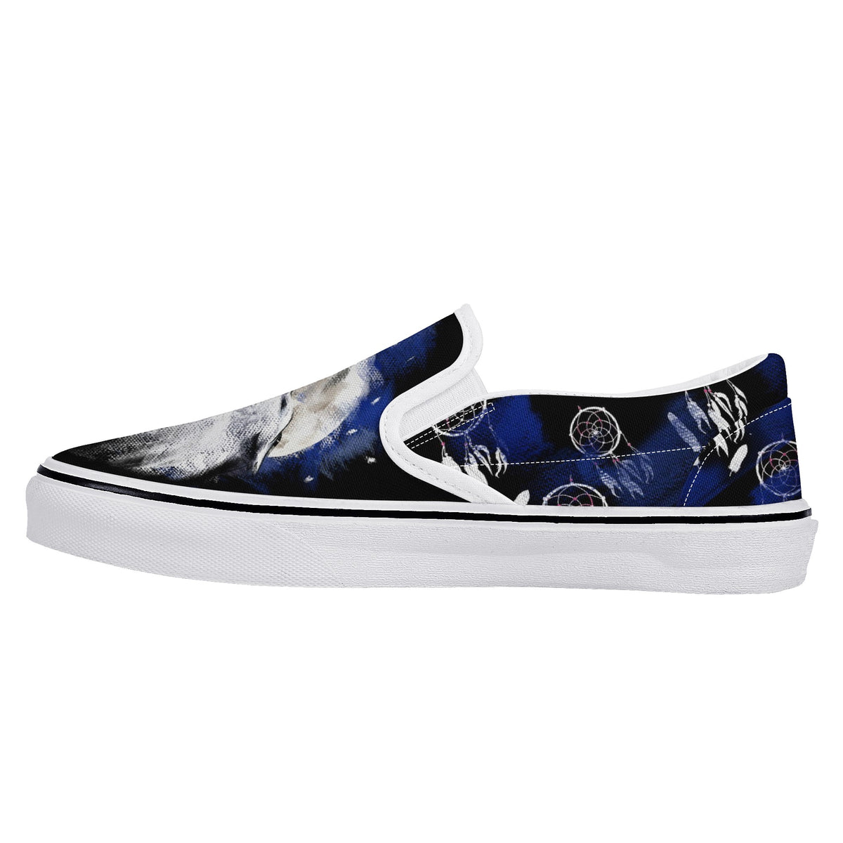 Wolf Dreamcatcher New Slip On Shoes