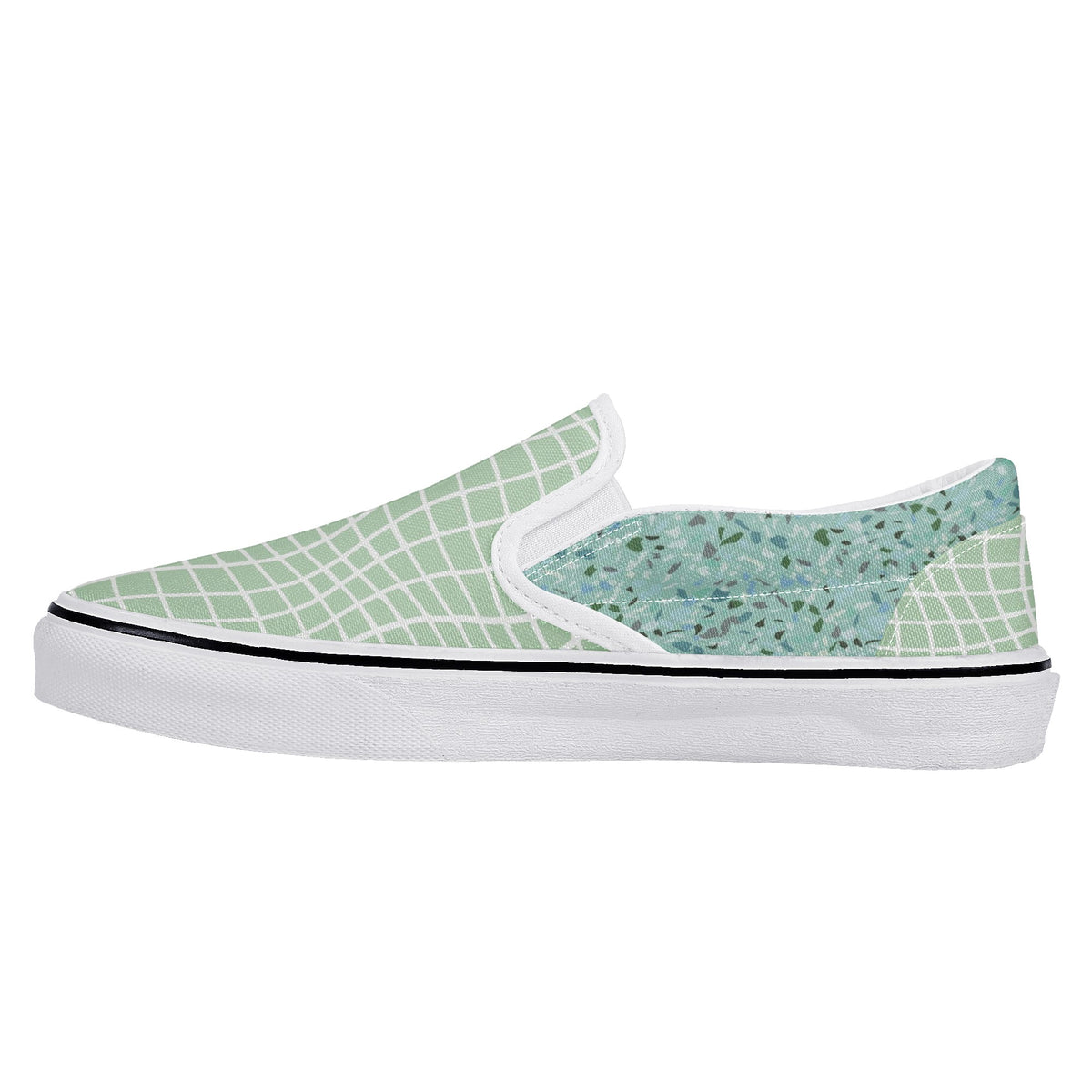 wavy plaid New Slip On Shoes