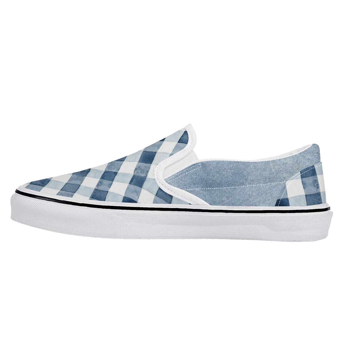 buffalo plaid New Slip On Shoes