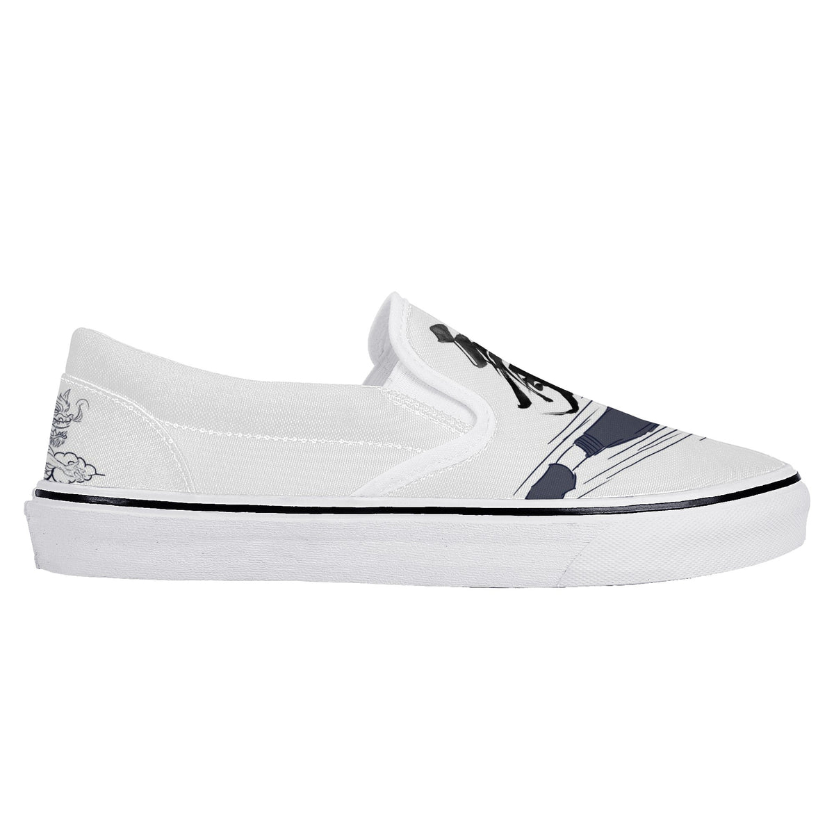 Bruce Lee Custom Vans Slip On Shoes