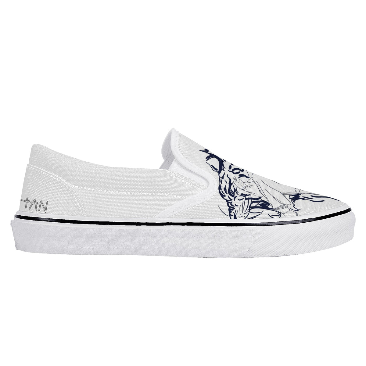 Jackie Chan Custom Vans Slip On Shoes
