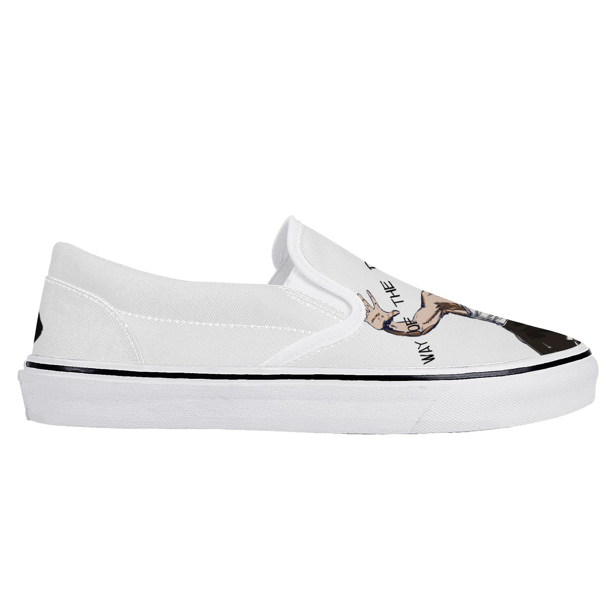 Bruce Lee Custom Vans Slip On Shoes