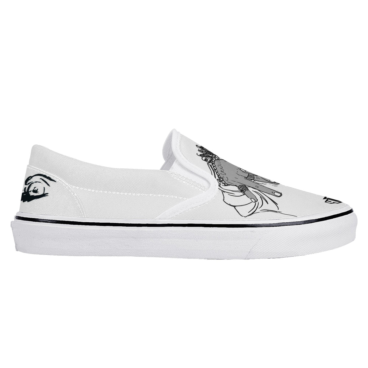 Youngboy Never Broke Again Custom Vans Slip On Shoes