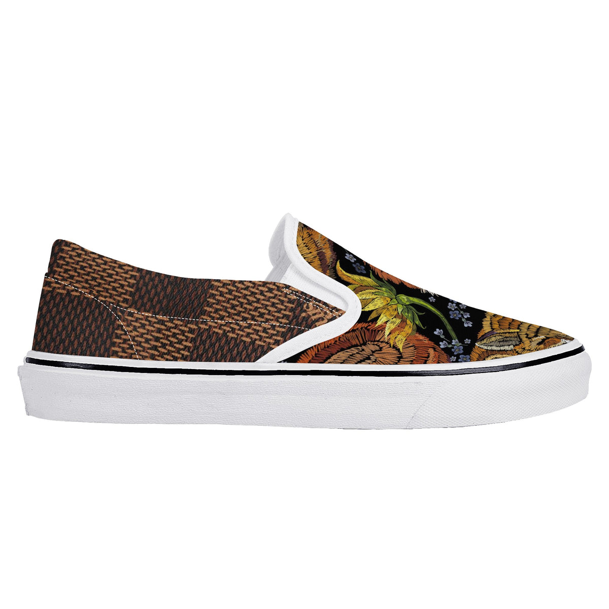 Fox Custom Vans Slip On Shoes
