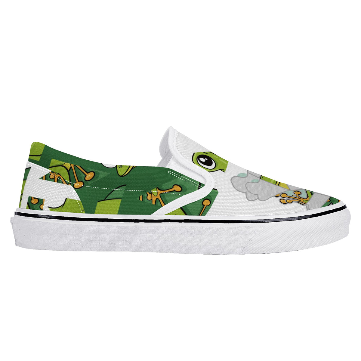 Frog Custom Vans Slip On Shoes